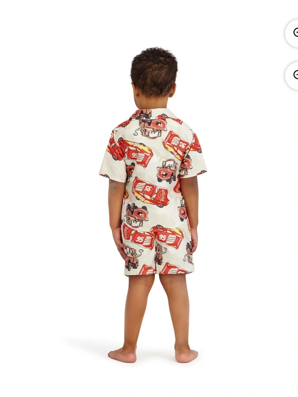NWT Boys Disney Car swimming trunks with matching resort button up size 18 month